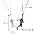 Pikkukuva 6 / 6: Ystävyyskaulakoru "Devil & Angel" - Tyylikäs ja trendikäs Multicolor one size