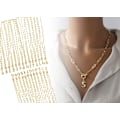 Pikkukuva 1 / 11: Ketju kirjaimella A-Z Gold one size