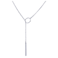 Miniatyrbilde 5 av 5: Halskjede med slips White gold one size