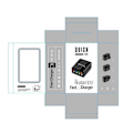 Miniatyrbild 9 av 9: Väggadapter med 4 LED-portar grå one size