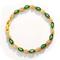 Pikkukuva 2 / 3: 24k Gold plated bracelet with precious stones Red one size