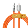 Pikkukuva 5 / 9: 180° Kääntyvä Pikalatauskaapeli - Lightning, USB TYPE-C Orange Lightning