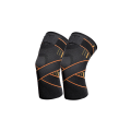 Pikkukuva 3 / 6: Elastic knee support with compression Orange S