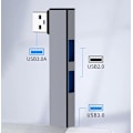 Miniatyrbilde 3 av 6: USB/USB-C Hub – Multifunksjonell og Kompakt Adapter Grey USB-C