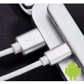 Miniatyrbillede 1 af 2: Micro-USB i PU læder White