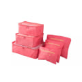 Miniatyrbillede 1 af 8: Travel Organizer Bag Cubes Pink one size