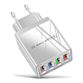 Miniatyrbild 4 av 9: Väggadapter med 4 LED-portar Svart one size