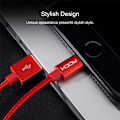 Miniatyrbilde 7 av 7: ROCK Charge and Sync Round Lightningkabel II 1m White