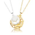 Miniatyrbilde 8 av 10: Vennskapssmykke "Whale and Shell" - Elegant og trendy design Black one size