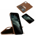 Miniatyrbilde 5 av 8: Suede magnetisk deksel til iPhone 11 Pro Max med magnetlås. Black one size