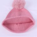 Miniatyrbillede 11 af 11: Knitted Hat with Mask Pink one size