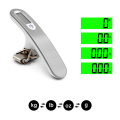 Miniatyrbillede 2 af 7: Elektronisk bagagevægt i rustfrit stål Silver one size