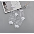 Miniatyrbillede 5 af 7: Pack of 5 or 10 silky transparent effect socks White one size