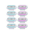 Miniatyrbilde 6 av 9: Barbersett for Kvinner - Håndtak og 8 blader, Kompatibelt med Gillette Venua Pink