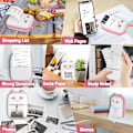Miniatyrbillede 3 af 5: Mini Bluetooth Termisk Printer - Bærbar Trådløs Printer til Android/iOS - Udskriv Etiketter, Kvitteringer og Noter - Inkluderer 6 Papirruller - Hjem/Kontor/