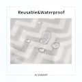 Miniatyrbillede 3 af 5: Vandtæt Våd & Tør Taske - Dobbelte Lynlåslommer til Bleer, Badedragter, Træningstøj | Genanvendelig Rejse/Dagpleje (2 Pak)