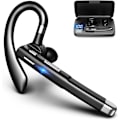 Miniatyrbilde 1 av 5: Bluetooth Øretelefoner for Alle Telefoner - 180 Timer Standby, 270° Roterende Mikrofon, Berøringskontroll og Bluetooth 5.1 med LED-deksel