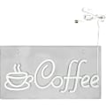 Miniatyrbild 1 av 5: Kaféskylt, USB-driven kaféskylt med metallkedja, LED-kaféskyltar för väggdekor, kafé, restaurang
