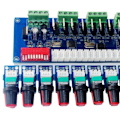 Miniatyrbild 3 av 5: Ny 12CH LED DMX512 Dekoder DC12V-24V 12 Kanaler 4 Grupper DMX Dekoder DMX512 Dimmer 3P RJ45 Manuell Styrenhet Vred
