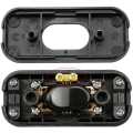Miniatyrbilde 2 av 5: Mila-Amaz 2 stk. Bi-Pole Inter Rocker Switch 6A 250V Rocker Switch Dimmer/Switch for Lamp, Black HIASDFLS