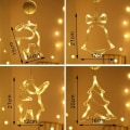 Miniatyrbilde 5 av 5: Batteridrevne LED-juledekorasjonslys, julevindudekorasjonslys, juletrelys, soveromsfe-lys, vindu Ch
