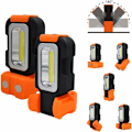 Pikkukuva 2 / 5: LED-taskulamppu 3W COB LED-käsilamppu Kannettava Ultra Tehokas Magneettinen Akku Magneettijalustalla ja Koukulla 3X AAA-paristot Ei Sisälly Pakkaukseen