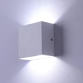 Miniatyrbillede 4 af 5: 2 stk. LED indendørs op og ned væglampe hvid moderne 6W aluminium væglampe til stue soveværelse køkken, ikke-vandtæt, ikke-dæmpbar, Co