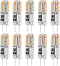 10 st G4 LED-lampor 12V AC/DC Varmvit 3000K 2W, Ej dimbar
