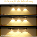 Miniatyrbillede 5 af 5: 40cm Bevægelsessensor Skab Lampe, Justerbar Genopladelig USB Trådløs LED Skab Lampe 3000K-6000K LED Belysning Studie Køkken Natlys Skab