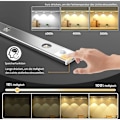 Miniatyrbillede 3 af 5: 40cm Bevægelsessensor Skab Lampe, Justerbar Genopladelig USB Trådløs LED Skab Lampe 3000K-6000K LED Belysning Studie Køkken Natlys Skab