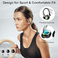 Miniatyrbilde 3 av 5: Bluetooth 5.4 Trådløse Ørepropper - 50+ Timer Spilletid, 4 ENC Støyreduksjon, IPX7 Vanntett for Sport