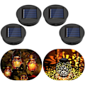 Miniatyrbillede 1 af 5: Udendørs solcellelampe erstatningstop 8CM, lanterne låg lys pære reservedel med varmt lys, IP44 LED solcelle erstatningstop enhed til udendørs brug