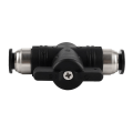 Miniatyrbillede 1 af 5: 1 stk. 6mm pneumatiske fittings tryk hurtigkobling manuel trykknap ventilforbindelse pneumatisk lige konnektor til tilslutning af nylon og PU polye