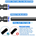 Miniatyrbilde 4 av 5: 6 stk blå 14mm OD rett push-to-connect-fittings (PU-14)