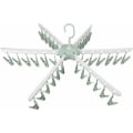 Miniatyrbilde 1 av 5: Sammenleggbart klesstativ, sokker, hansker, tørkestativ, 36 klips klesklyper henger for undertøy, sokker, hansker. (Grønn)