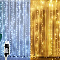 Miniatyrbild 5 av 5: Julgransbelysning, Utomhus ljusslinga, Julbelysning LED ljusslinga, 3 x 3 m ljusslinga, 300 LED ljusslinga, ljusslinga