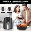 Miniatyrbillede 3 af 5: Runde Silikone Airfryer Liners, 3 stk.