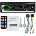 Miniatyrbilde 1 av 5: Bluetooth-bilradio, 1 DIN-bilradiomottaker med MP3 WMA FM-spiller Fjernkontroll, to USB-porter, håndfri stereo 4 x 60W Støtte iOS, An