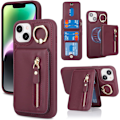 Miniatyrbillede 2 af 5: iPhone 13 Læder Cover - Bourgogne