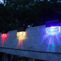 Miniatyrbilde 2 av 5: 4x Solcelle LED Lys Vegglys Gjerdelys Hagelys Utendørs Trappelys