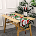 Miniatyrbilde 5 av 5: Julebordløper, juleduk, vaskbar juleduk, rød julebordløper med julehjort, egnet for F