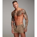 Miniatyrbillede 3 af 5: Hurtigtørrende badeshorts til mænd, lynlåslommer, mesh-for - Størrelse L - Khaki