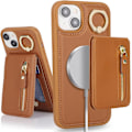 Miniatyrbillede 1 af 5: iPhone 13 Læder Cover - Lysebrun