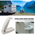 Miniatyrbillede 3 af 5: Campervan dørgrebsholder krog opbevaring til campingvogn, holdbart materiale og enkel installation, autocamper, trailer, hvid