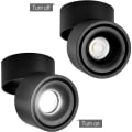 Miniatyrbillede 2 af 5: 10W LED loftspot loftslampe, justerbar lampehusvinkel, spotlightslampe, loftspotlights, loftslampe, justerbar loft