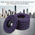 Pikkukuva 5 / 5: 5 kpl Poly Strip -hiomakiekko Ruosteenpoistotyökalu Puhdas Laadukas Hiomakulma Kiekot Violetti 100mm 60