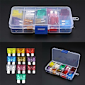 Miniatyrbillede 2 af 5: 50 stk. blandet medium standard bladfuse 32v assorteret sæt bil auto 3a-40a+boks til bil varevogn lastbil coa