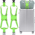 Miniatyrbillede 1 af 5: Bagage elastikstropper TSA godkendt, rejsetaske elastikstropper til kufferter Tilføj en taske (grøn) 2 stk.