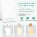 Miniatyrbillede 5 af 5: Lysterapilampe, dagslyssimulering, UV-fri LED, hukommelsesfunktion, koldt hvidt lys og varmt lys