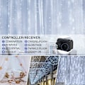 Miniatyrbilde 2 av 5: Julelys julelys, utendørs lyslenke, julebelysning LED lysgardin, 3 x 3 m lysgardin, 300 LED lysgardin, lysgardin